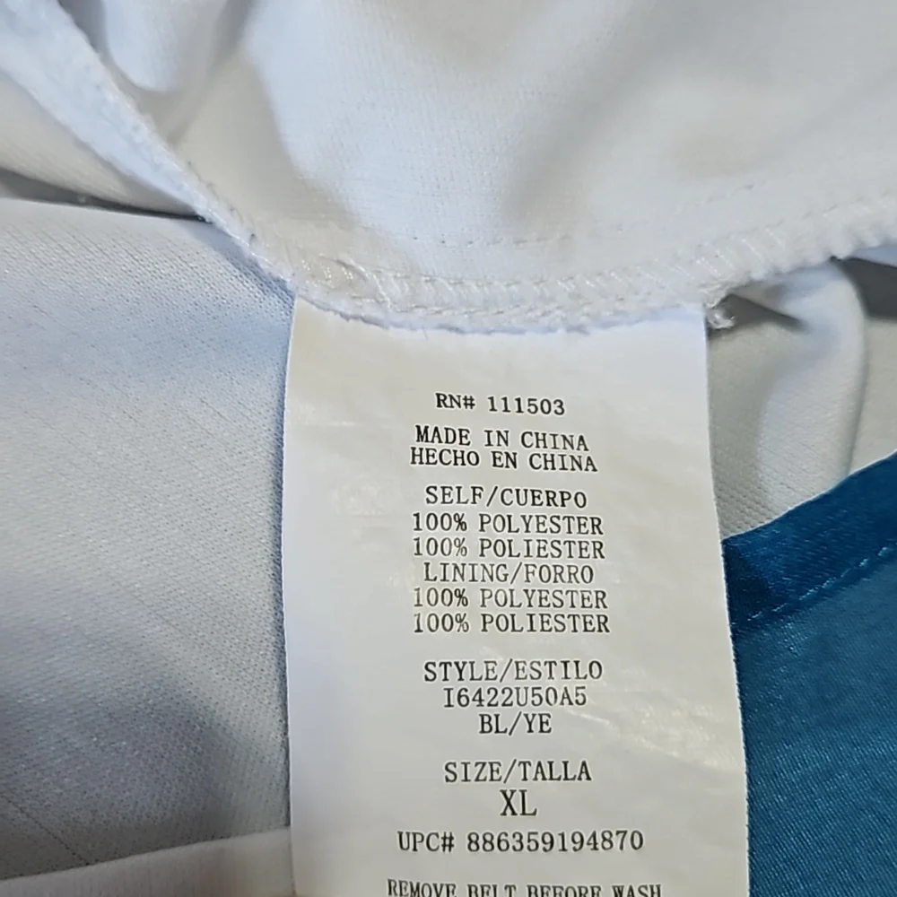 Lilly Rose Floral Fully Lined Sundress with adjustable straps. Size XL - Picture 8 of 9